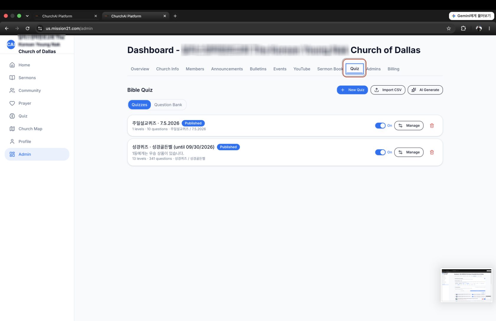 Create & publish quizzes
